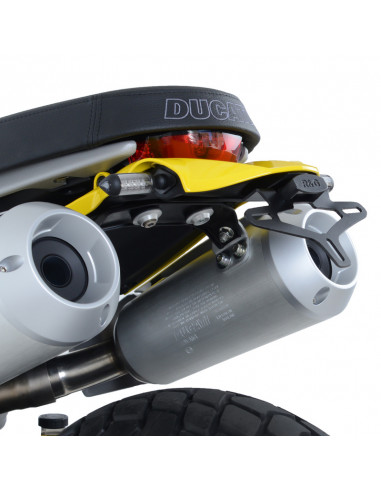 Support de plaque R&G RACING noir Ducati Scrambler 1100