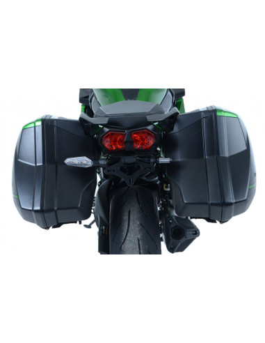 Support de plaque R&G RACING noir Kawasaki H2 SX
