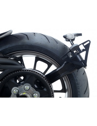 Support de plaque R&G RACING noir Ducati X Diavel
