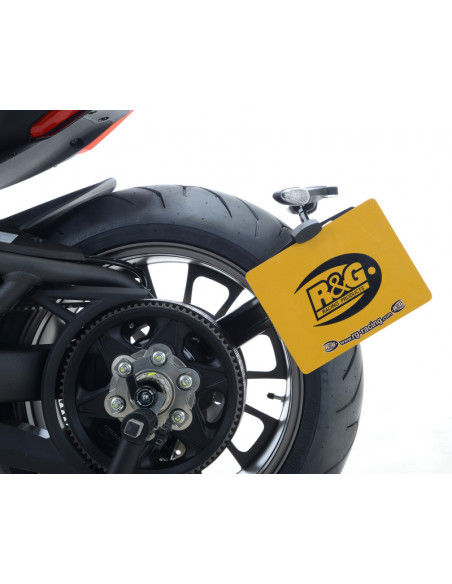 Support de plaque R&G RACING noir Ducati X Diavel