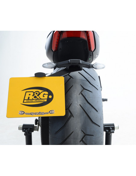 Support de plaque R&G RACING noir Ducati X Diavel