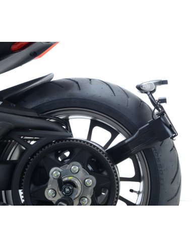 Support de plaque R&G RACING noir Ducati X Diavel