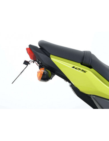 Support de plaque R&G RACING noir compatible clignotants origine Honda MSX125