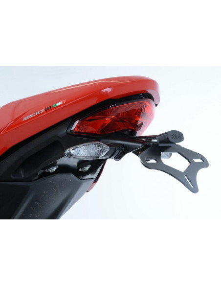 Support de plaque R&G RACING noir Ducati