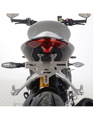 Support de plaque R&G RACING - argent Triumph Speed Triple 1200 RS