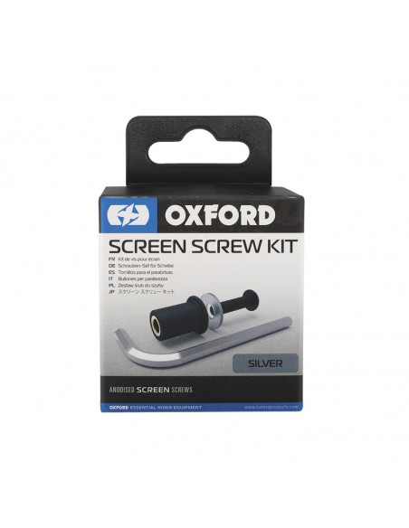 Kit de vis pour bulle OXFORD argent