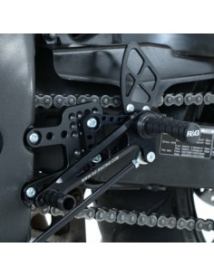 Commandes reculées multipositions R&G RACING noir Honda CBR600RR