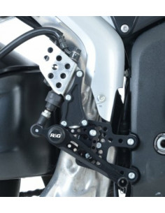 Commandes reculées multipositions R&G RACING noir Honda CBR600RR 2