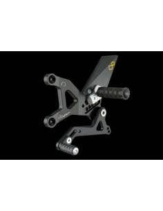 Platine latérale LIGHTECH commande inversée noir Kawasaki - FTR536NER 2