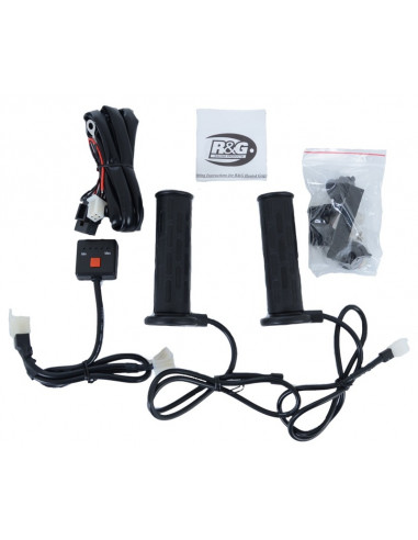 Poignées chauffantes R&G RACING interrupteur guidon 22mm Clip-on
