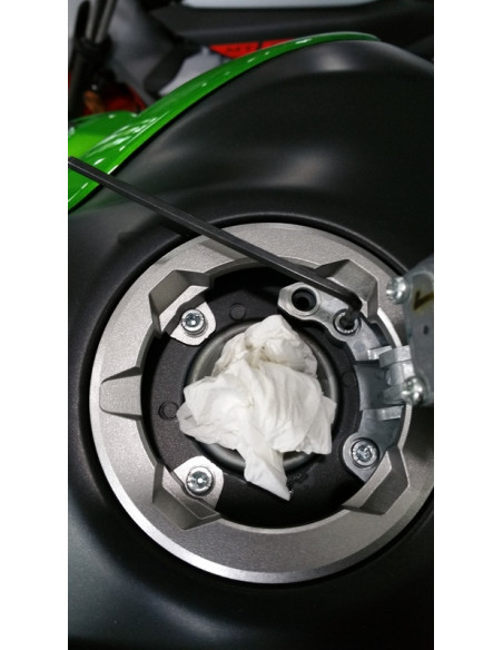 Poignée de réservoir A-SIDER Black Edition 4 vis noir Kawasaki