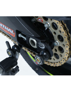 Pions de bras oscillant avec platine R&G RACING noir Suzuki GSX-R1000 2