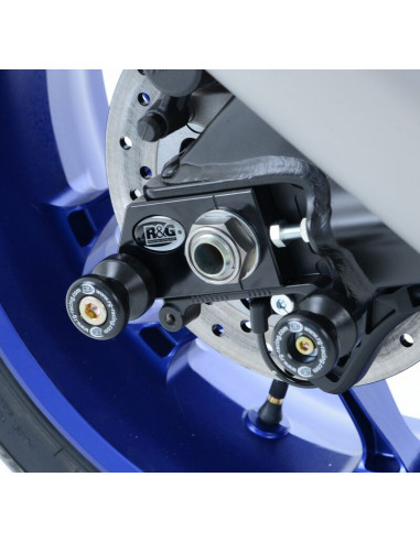 Pions de bras oscillant R&G RACING avec platine noir Yamaha YZF-R1