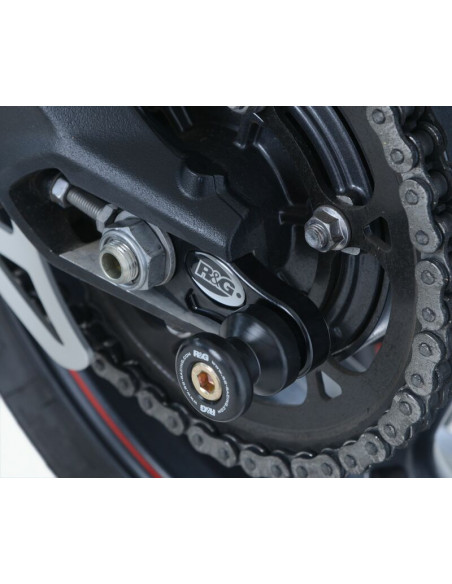 Pions de bras oscillant avec platine R&G RACING noir Triumph