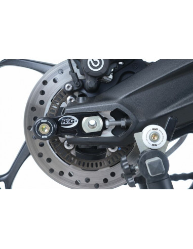 Pions de bras oscillant avec platine R&G RACING noir Triumph