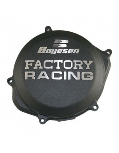 Couvercle de carter d'embrayage BOYESEN Factory Racing noir Honda CRF250R