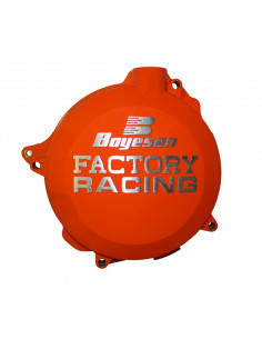 Couvercle de carter d'embrayage BOYESEN Factory Racing orange KTM EXC125/200