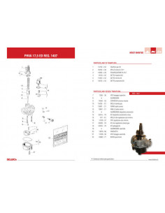 Carburateur DELL ORTO PHVA ED Ø17,5mm AM6  2