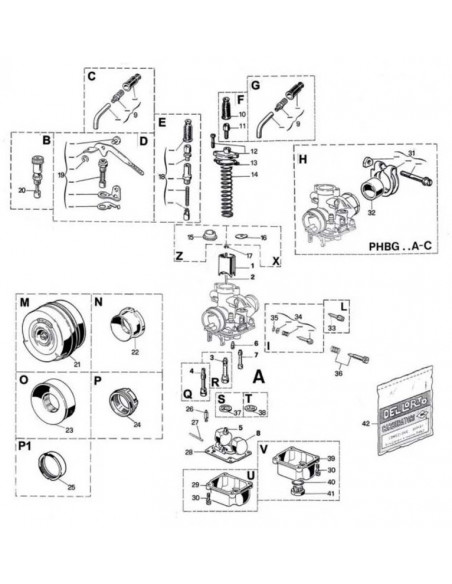 Carburateur DELL ORTO PHBG DS Ø21mm