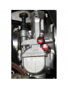 Vis de réglage carburateur S3 Enduro ralenti + air + ressorts rouge 2