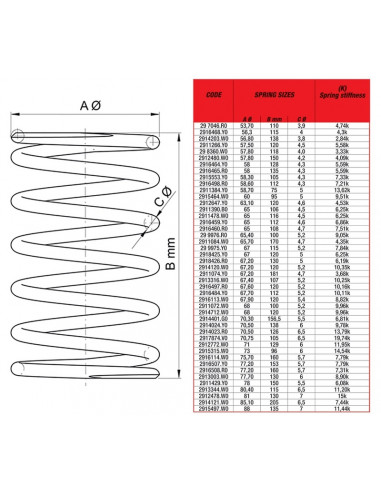 Ressort de poussée super-renforcé MALOSSI Suzuki BURGMAN 125