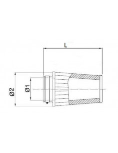 Filtre à air BMC conique Ø52mm - FMSS52-152 2