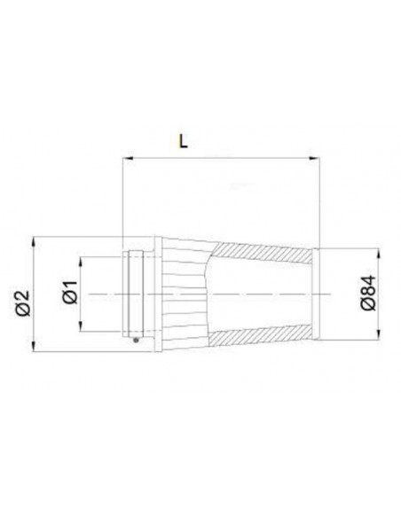 Filtre à air BMC conique Ø50mm - FBSS50-128