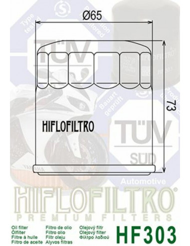 Filtre à huile HIFLOFILTRO - HF303