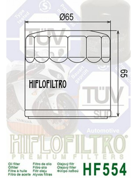 Filtre à huile HIFLOFILTRO - HF554 MV Agusta