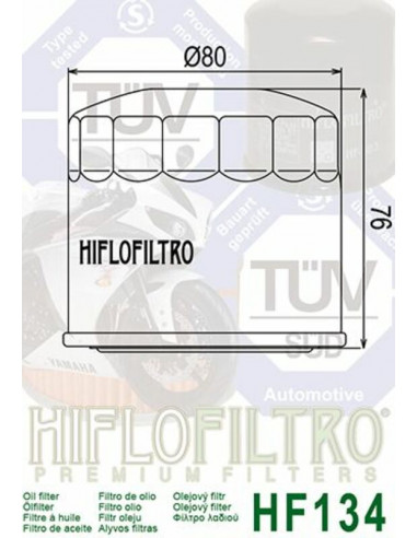 Filtre à huile HIFLOFILTRO - HF134 Suzuki
