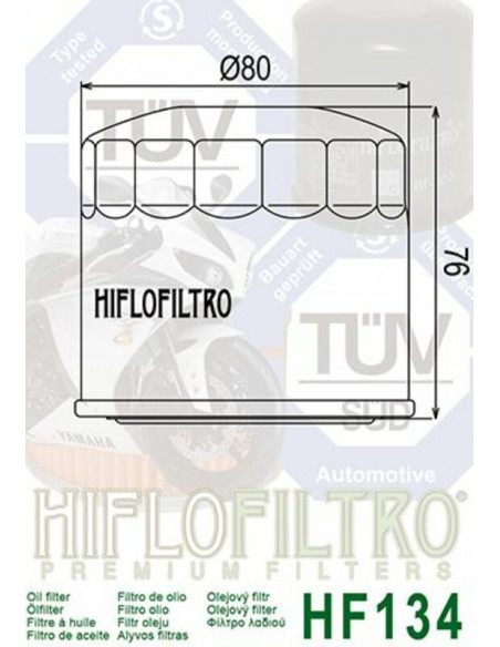 Filtre à huile HIFLOFILTRO - HF134 Suzuki