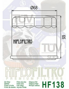 Filtre à huile HIFLOFILTRO Noir brillant - HF138 2