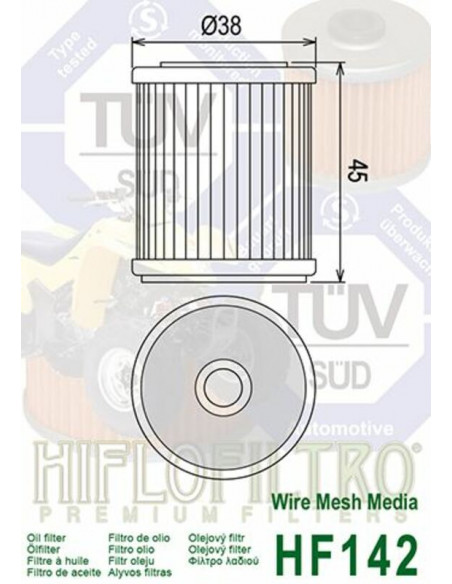 Filtre à huile HIFLOFILTRO - HF142