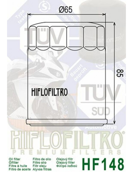 Filtre à huile HIFLOFILTRO - HF148