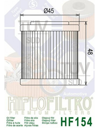 Filtre à huile HIFLOFILTRO - HF154 Husqvarna