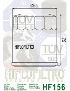 Filtre à huile HIFLOFILTRO - HF156 KTM 2