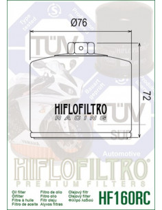 Filtre à huile HIFLOFILTRO Racing - HF160RC 2