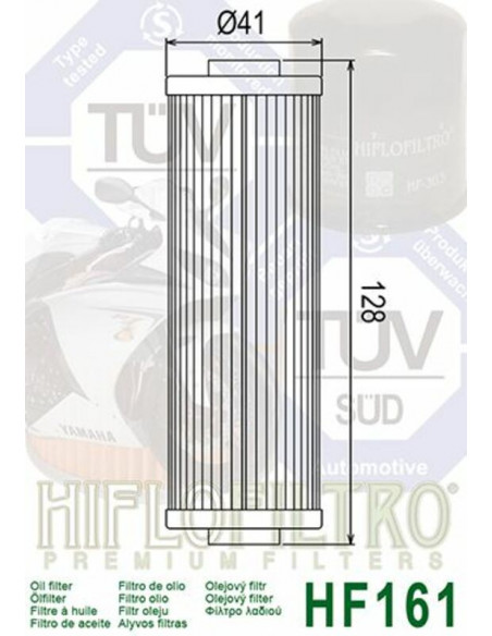 Filtre à huile HIFLOFILTRO - HF161 BMW