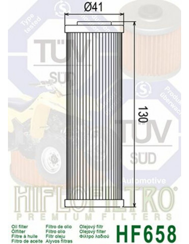 Filtre à huile HIFLOFILTRO - HF650 Husqvarna/KTM