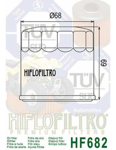 Filtre à huile HIFLOFILTRO - HF682