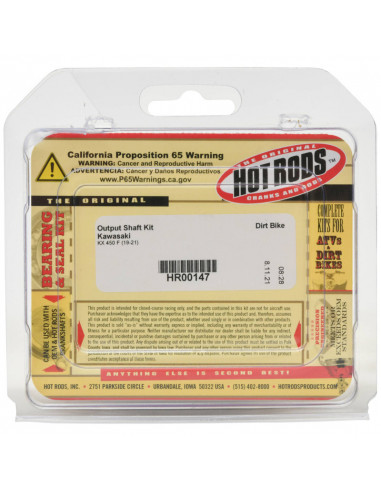 Kit reconditionnement arbre de sortie de boîte HOT RODS - Kawasaki KX 450 F