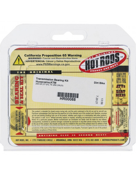 Kit roulements boîte de vitesse HOT RODS - KTM / Husqvarna
