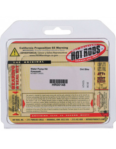 Kit réparation de pompe à eau HOT RODS - Kawasaki KX 450 F