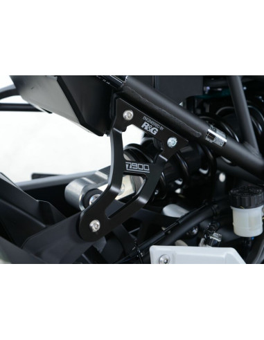Patte de fixation de silencieux R&G RACING noir Kawasaki Z900