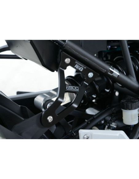 Patte de fixation de silencieux R&G RACING noir Kawasaki Z900