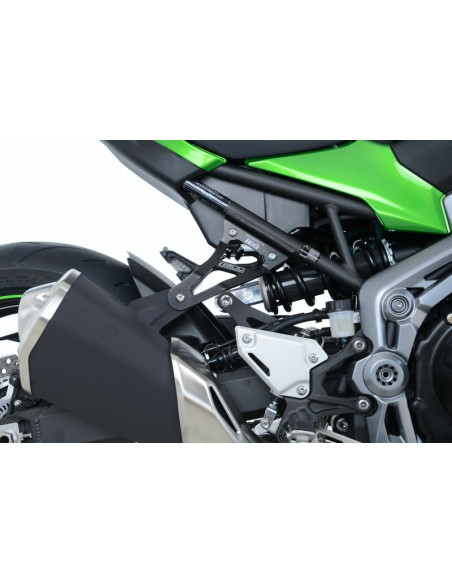 Patte de fixation de silencieux R&G RACING noir Kawasaki Z900