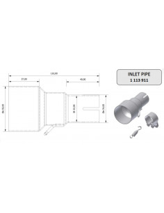 Tube de raccordement MIVV 55  32 mm