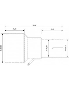 Tube de raccordement MIVV 55  32 mm 2