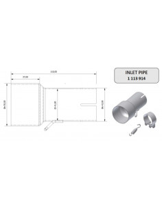 Tube de raccordement MIVV 55  41 mm