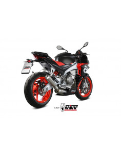 Ligne complète MIVV X-M1 - titane/inox Aprilia Tuono 660